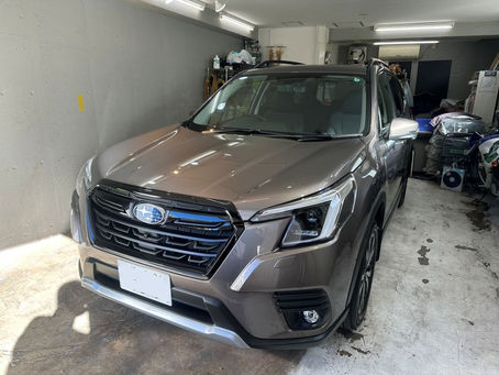 スバル　フォレスター　ナノ・グラフェンコーティング施工