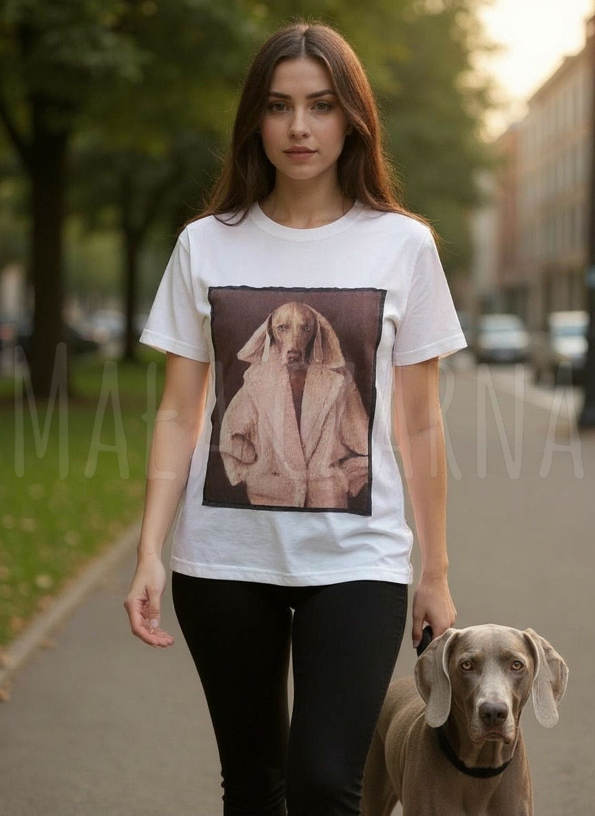 T-shirt „Dog in Coat”