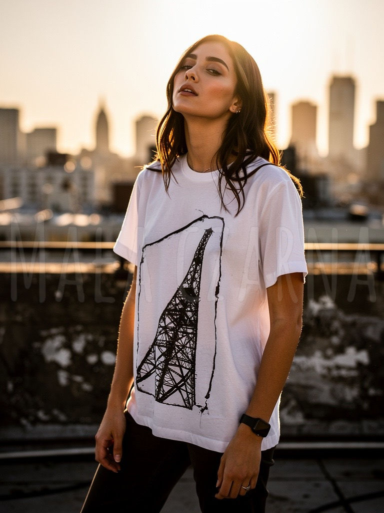 Miniatura: T-shirt Gliwice, autorska grafika z kolekcji Śląsk