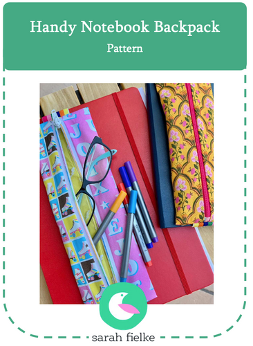 Pattern For Handbag Notepad Handy Notebook Backpack PDF Pattern | Sarah Fielke