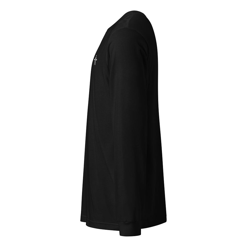 Miniatura: Spaceship Om Long Sleeve Tee