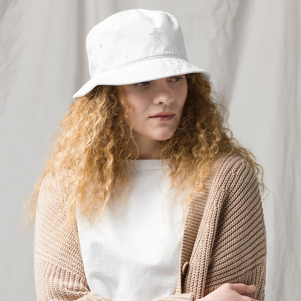 Miniatura: Spaceship Om Organic Bucket Hat