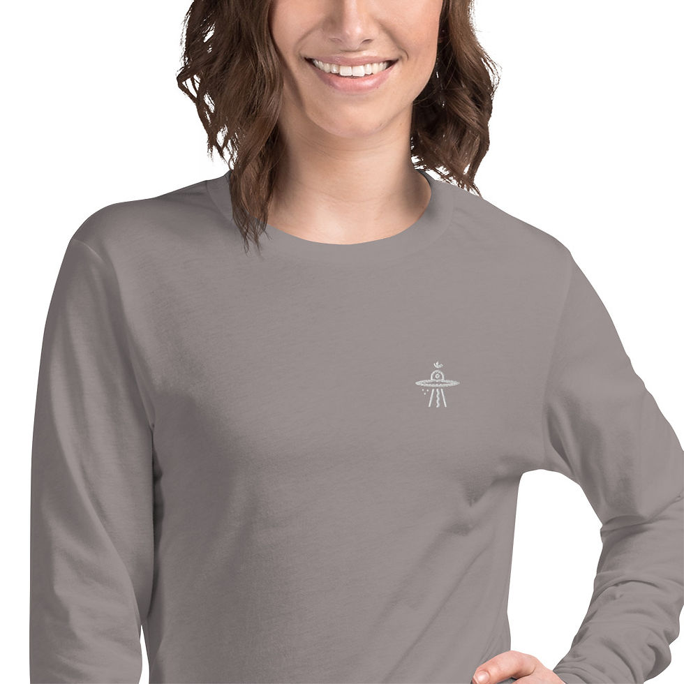 Thumbnail: Spaceship Om Long Sleeve Tee
