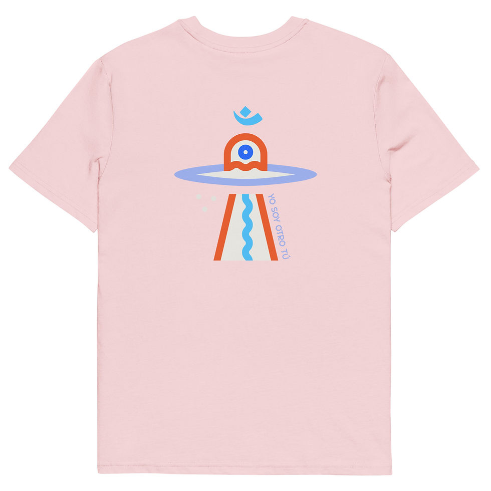 Miniatura: Yo Soy Otro Tú Spaceship Om Unisex organic cotton t-shirt