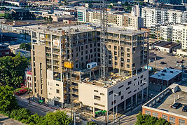 Drone Photo of Hilton's The Printing House in Nashville
