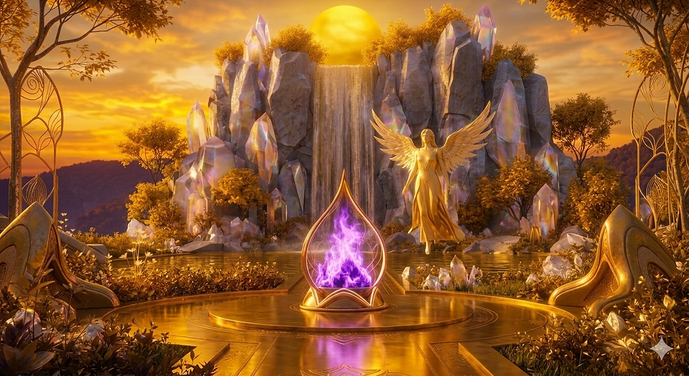 Ejercicio de reconocimiento, transmutación y transformación con el Sagrado Fuego Violeta.