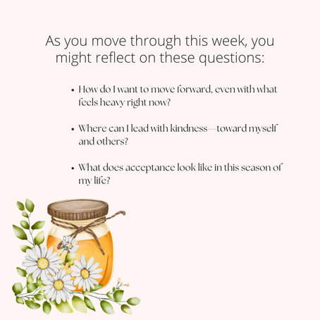 Moving Forward with Intention