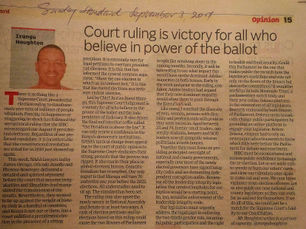 Court ruling is victory for all who believe in the power of the ballot