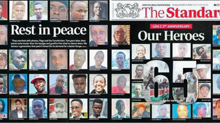 Standard Front Page dedicated to the fallen