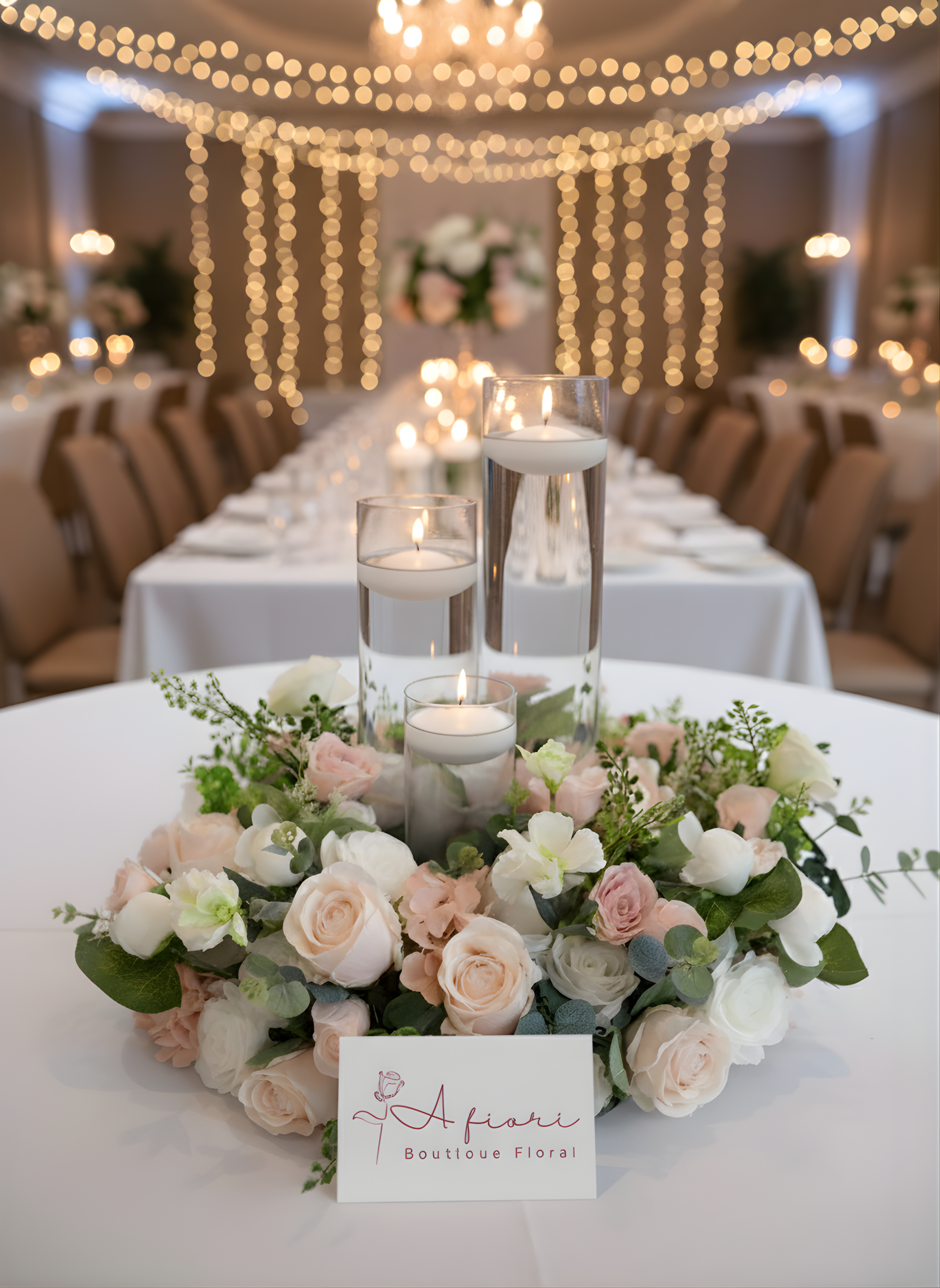 Centro de Mesa Elegancia Pastel