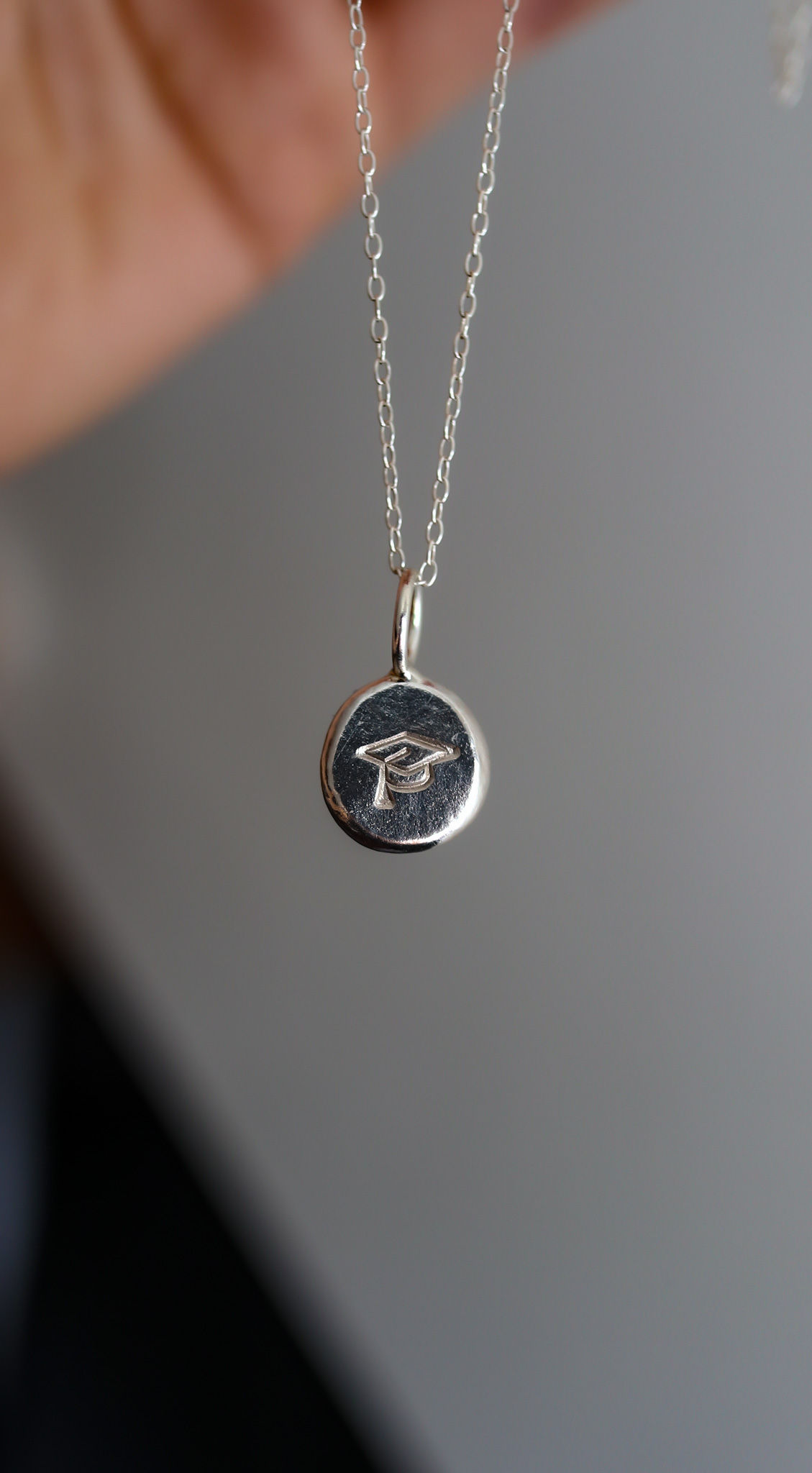 Sterling Silver Graduation Coin Pendant