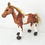 Thumbnail: Tickles Standing Horse Soft Animal Toy(Color: Brown & White Size: 55 cm)