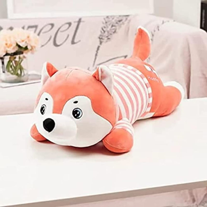 Tickles Cute Super Soft Husky Dog Pillow Stuffed Plush Animal Toy