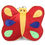 Thumbnail: Tickles Multcolori Butterfly Pillow Cushion 35 cm