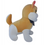 Thumbnail: Tickles Dog  Toy Toy White & Brown-20 cm