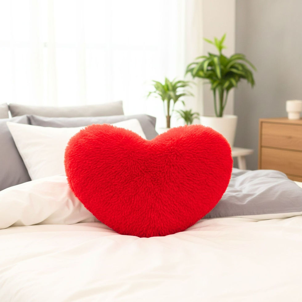 Thumbnail: Tickles Heart Shape Soft Cushion 50 cm
