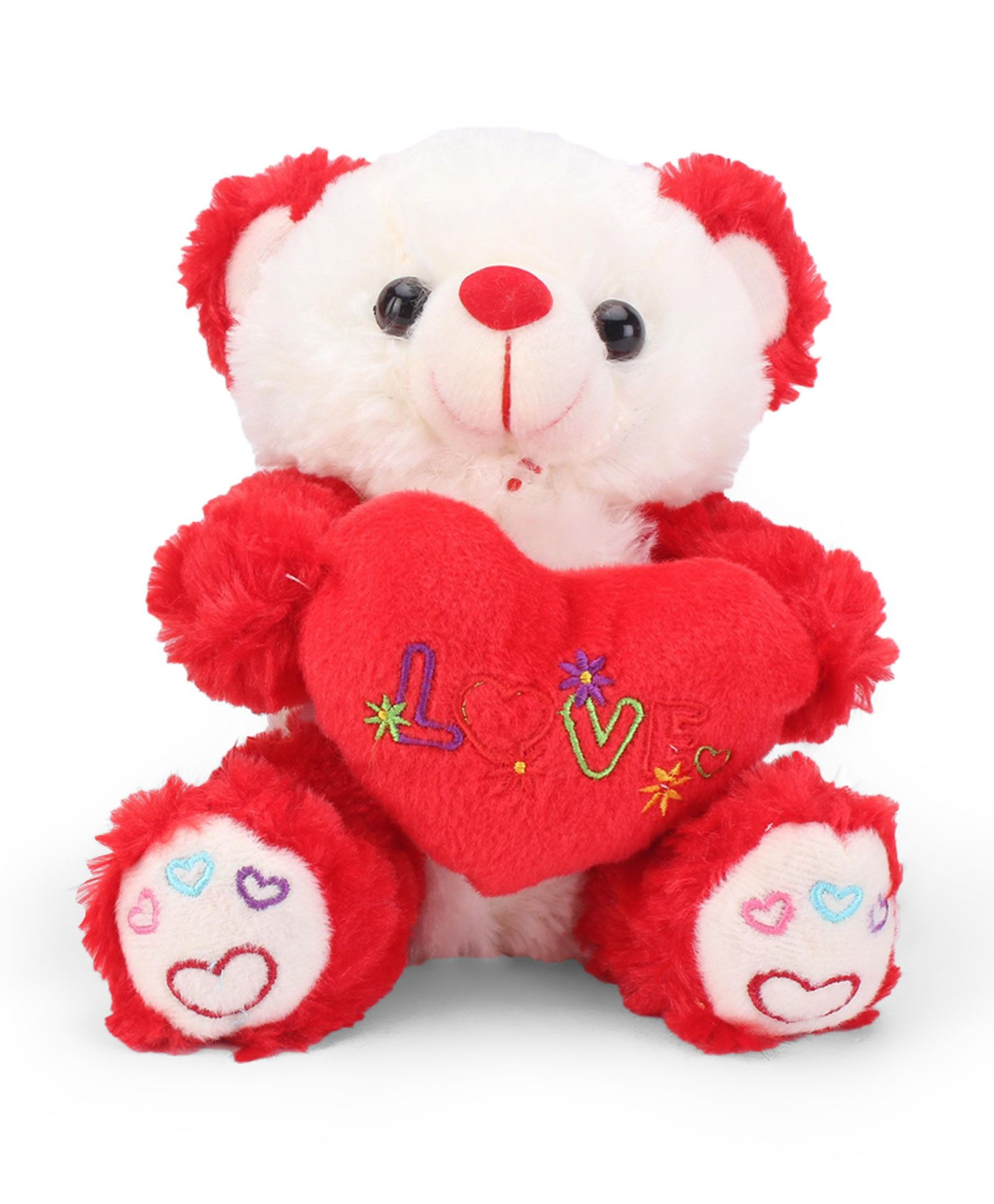 Tickles Cute I Love You Heart Teddy (Size: 18 cm)