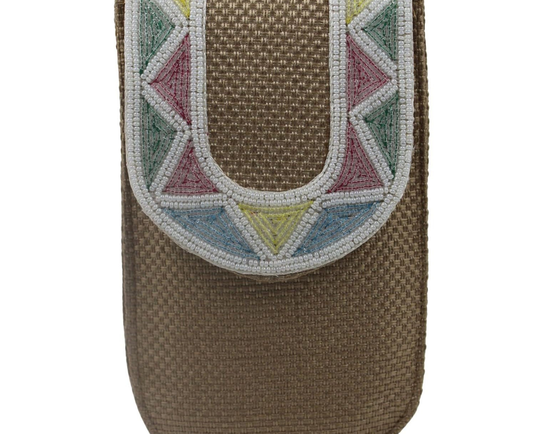 Tickles Fancy Cloth Brown Mobile Pouch