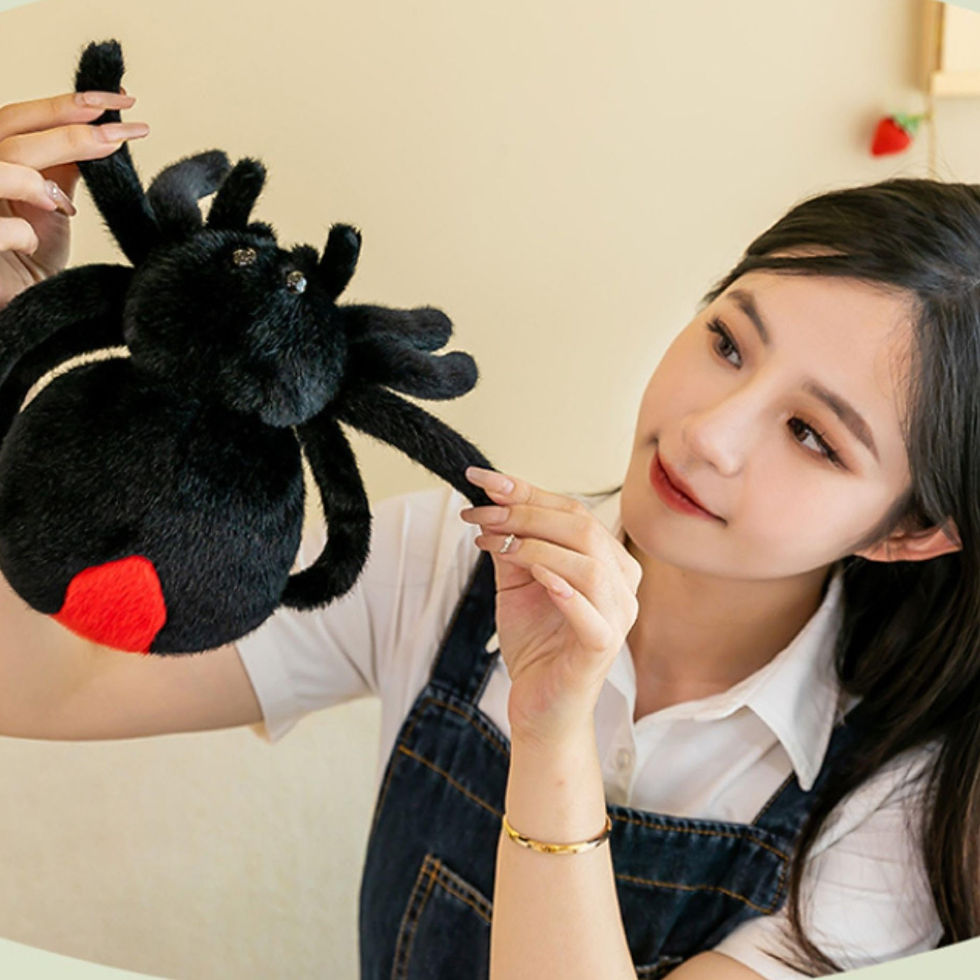 Thumbnail: Tickles 2 Pcs Black Spider Curtain Tiebacks - 25 cm