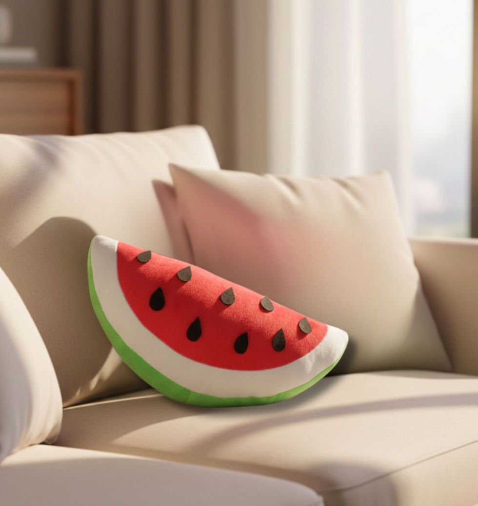 Thumbnail: Tickles Watermelon Plush Cushion Pillow (Color: Multicolor;Size: 38 cm)