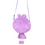 Thumbnail: Tickles Purple Doll Shape Sling Cross Body Bag - 18x15 cm