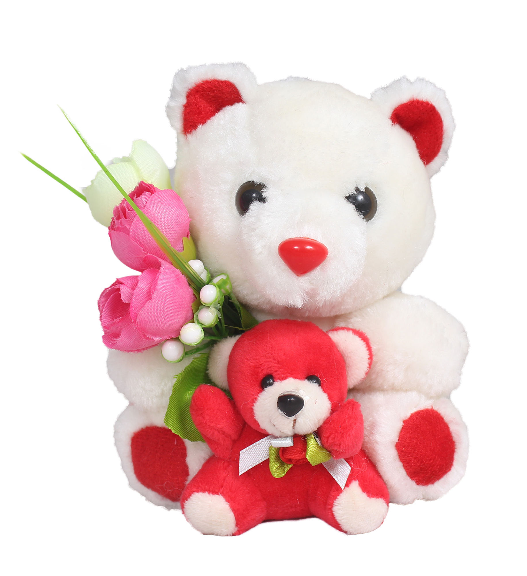 Tickles Teddy with Cute Baby 18 Cm