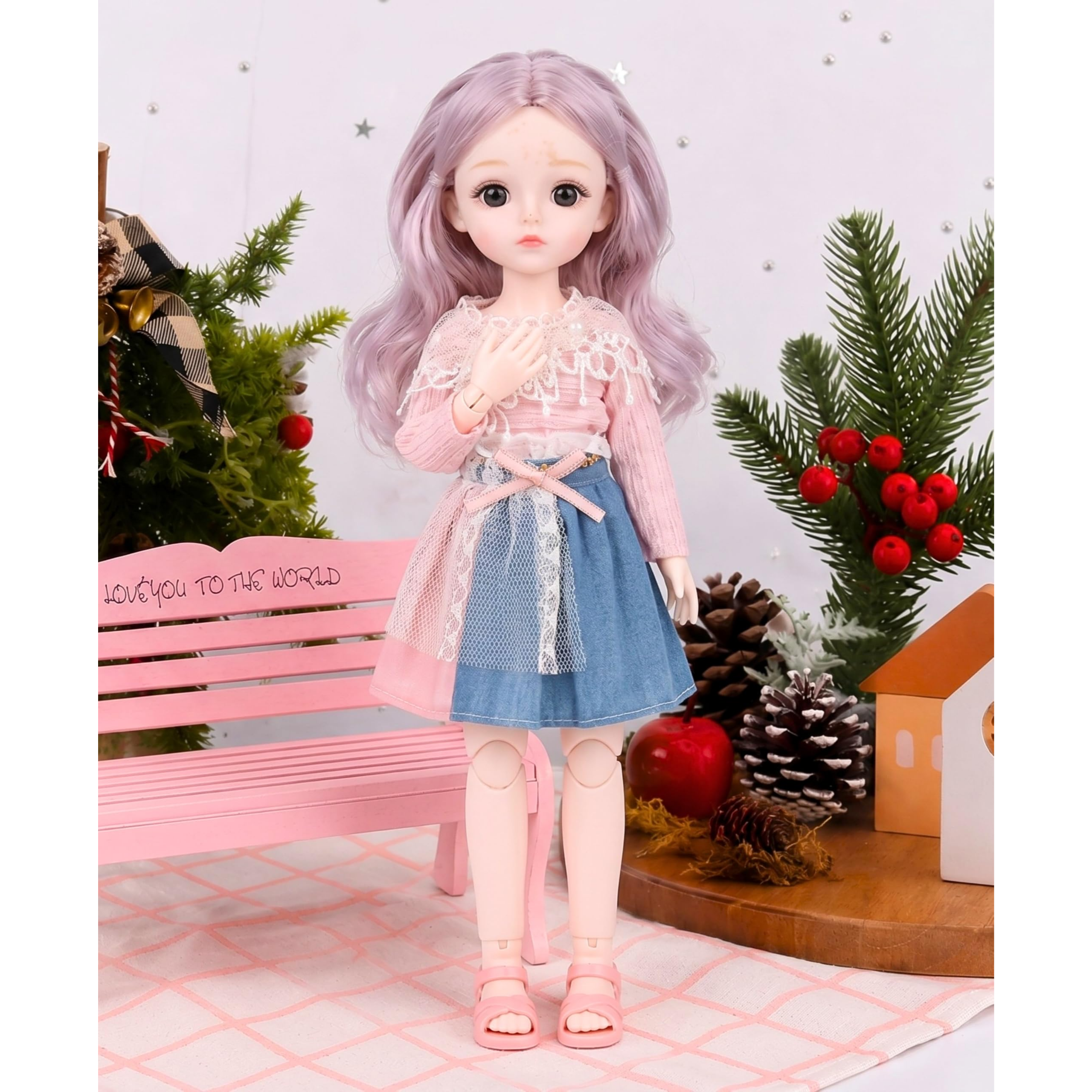 Tickles Set Movable Jointed Doll 30 cm