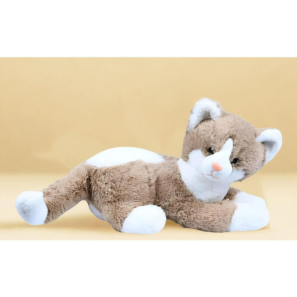 Tickles Grey Soft Cat - 30 cm