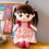 Thumbnail: Tickles Pink Gingham Pattern Dress Princess Doll - 45 cm