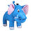 Thumbnail: Tickles Elephant with Two Babies 48 CM