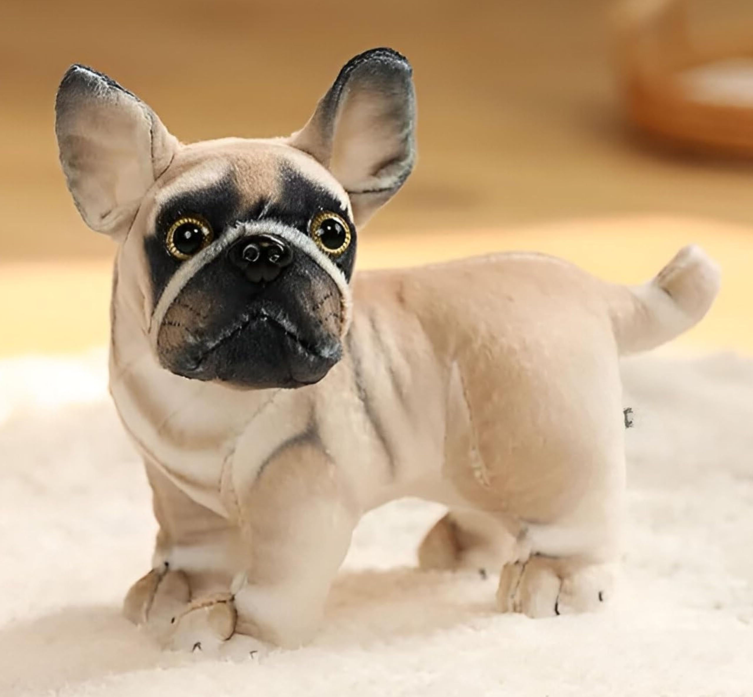 Tickles Cute Bull Dog Toy Brown-20 cm