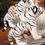 Thumbnail: Tickles Standing Siberian White Tiger Plush Animal Toy - 35 cm