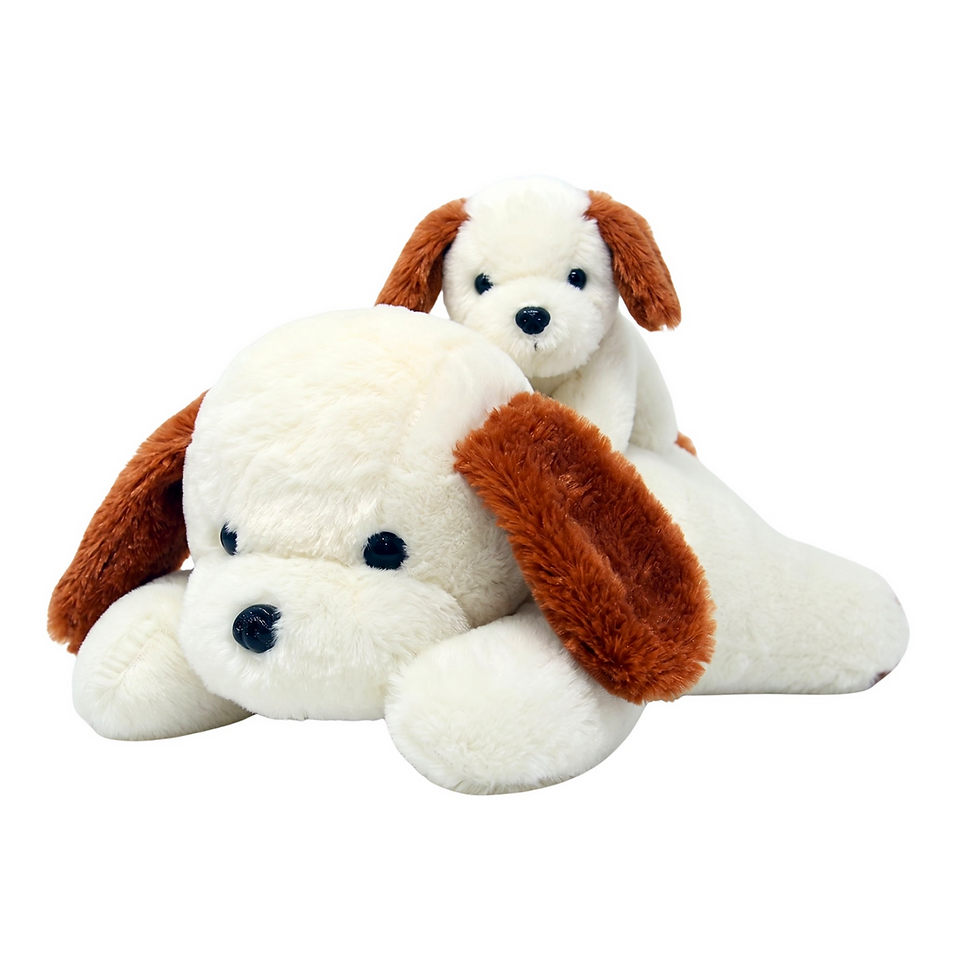 Thumbnail: Tickles Lying Dog with Baby - 48 cm