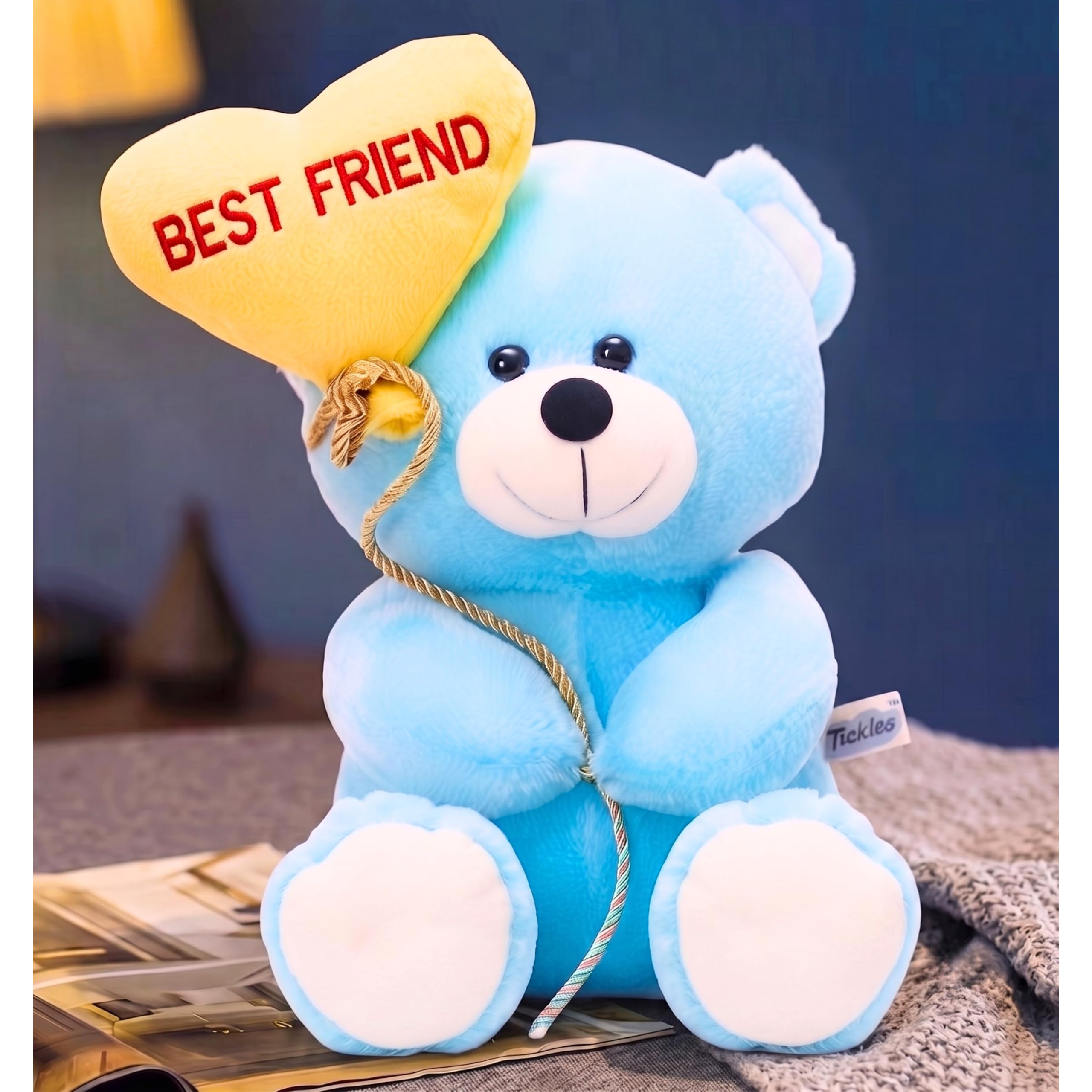Tickles Best Friend Blue Teddy - 18 cm