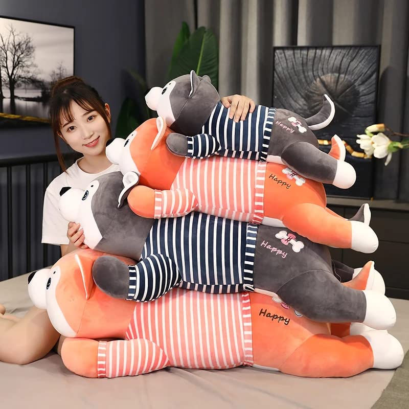 Thumbnail: Tickles Cute Super Soft Husky Dog Pillow Stuffed Plush Animal Toy