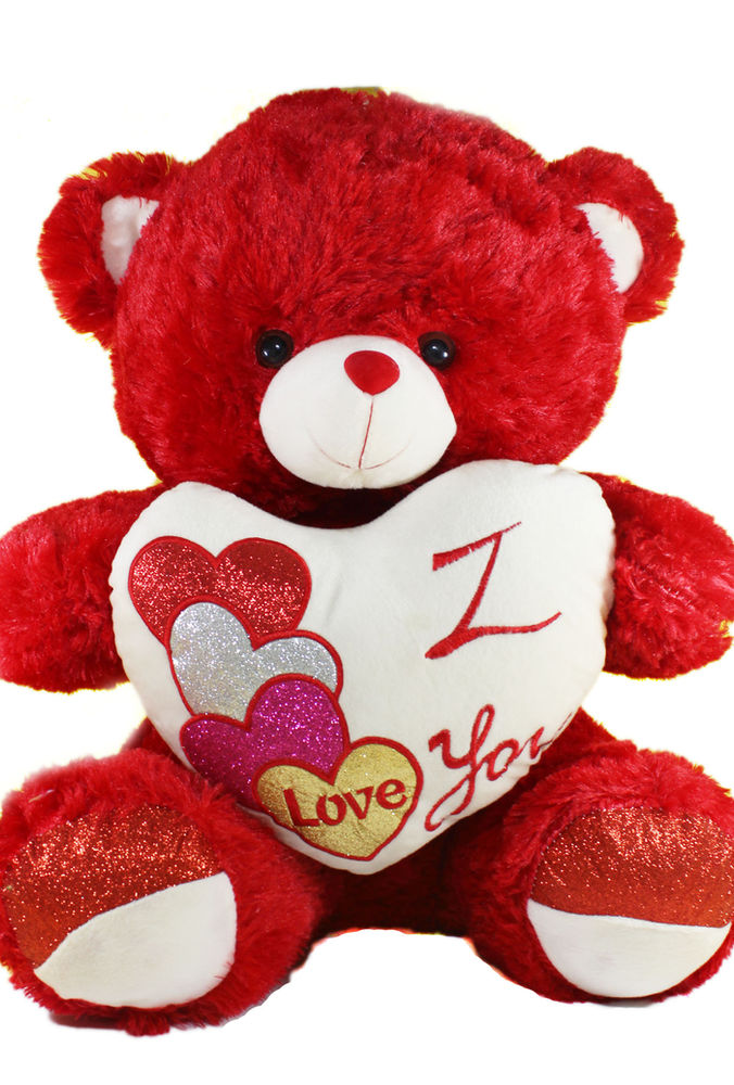 Tickles Teddy with I Love You Heart 45 CM