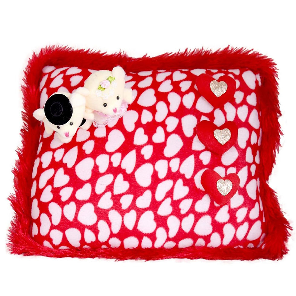 Tickles Valentine Day Special Loving Couple Cushion 35 cm