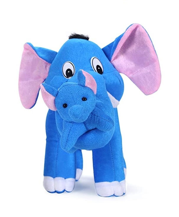 Tickles Mother Elephant with Single Baby Animal Toy 32 CM