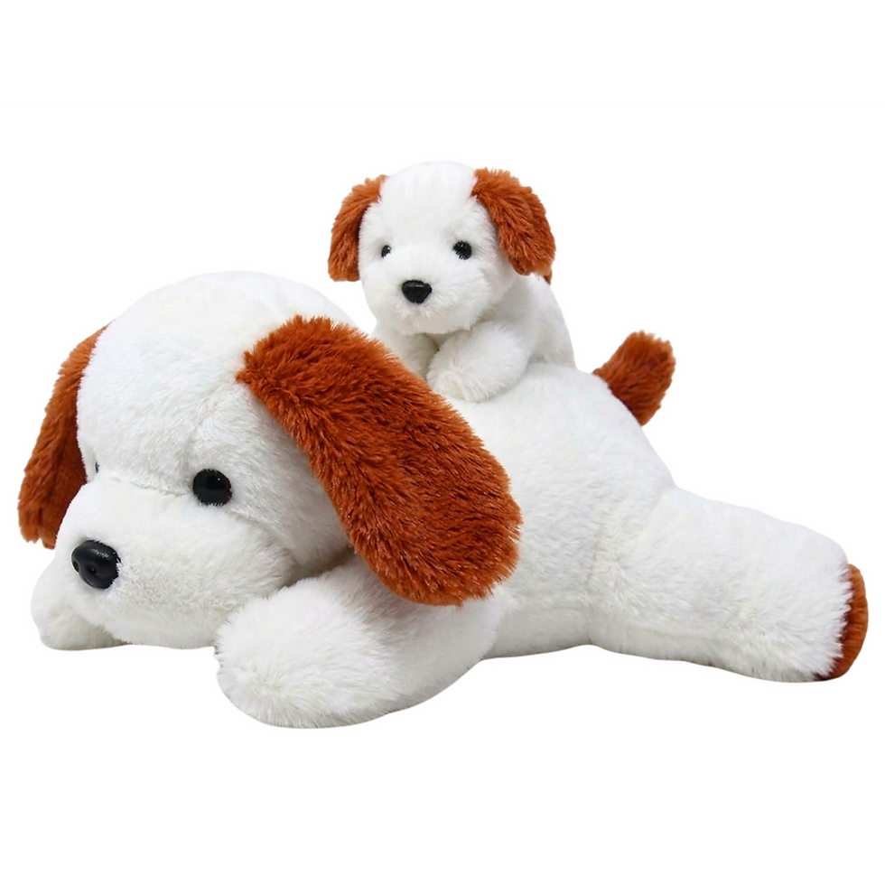 Thumbnail: Tickles Lying Dog with Baby - 48 cm