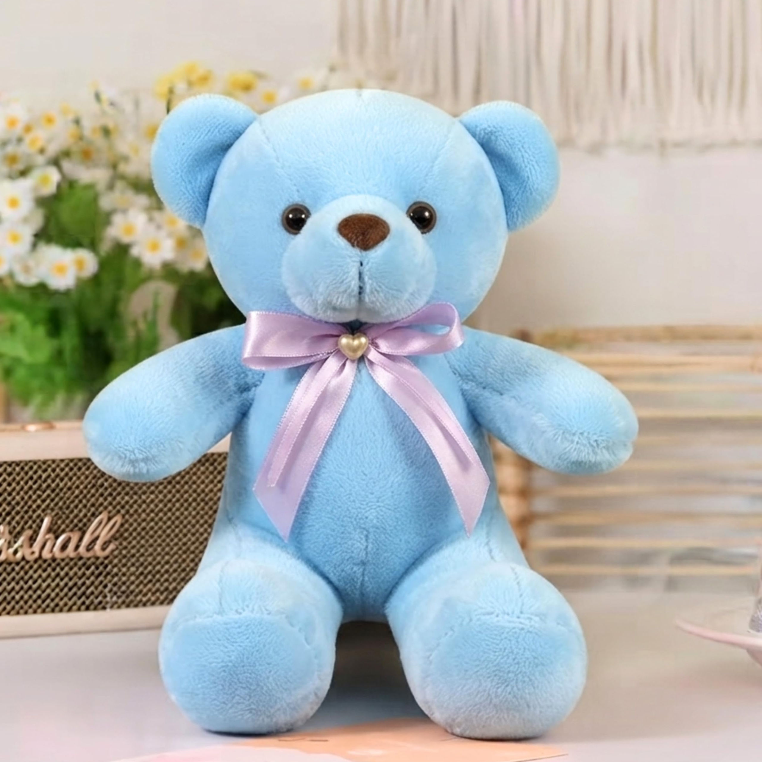 Tickles Cute Blue Teddy Bear - 30 cm