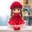 Thumbnail: Tickles Princess Doll With Flower Hat Gudiya (Color: Red; Size: 45 cm)