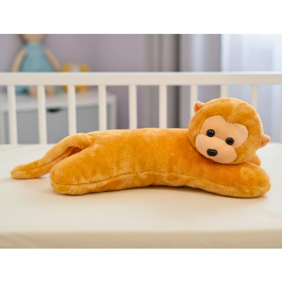 Thumbnail: Tickles Monkey Soft Animal Bolster Pillow - 40 cm