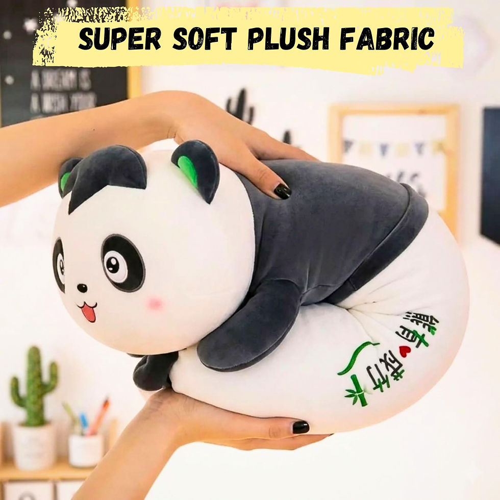 Thumbnail: Tickles Panda Animal Bolster Pillow - 60 cm