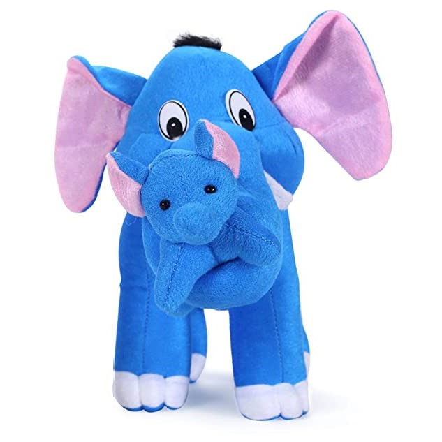 Tickles Cute Mother Elephant with Single Baby 41 CM