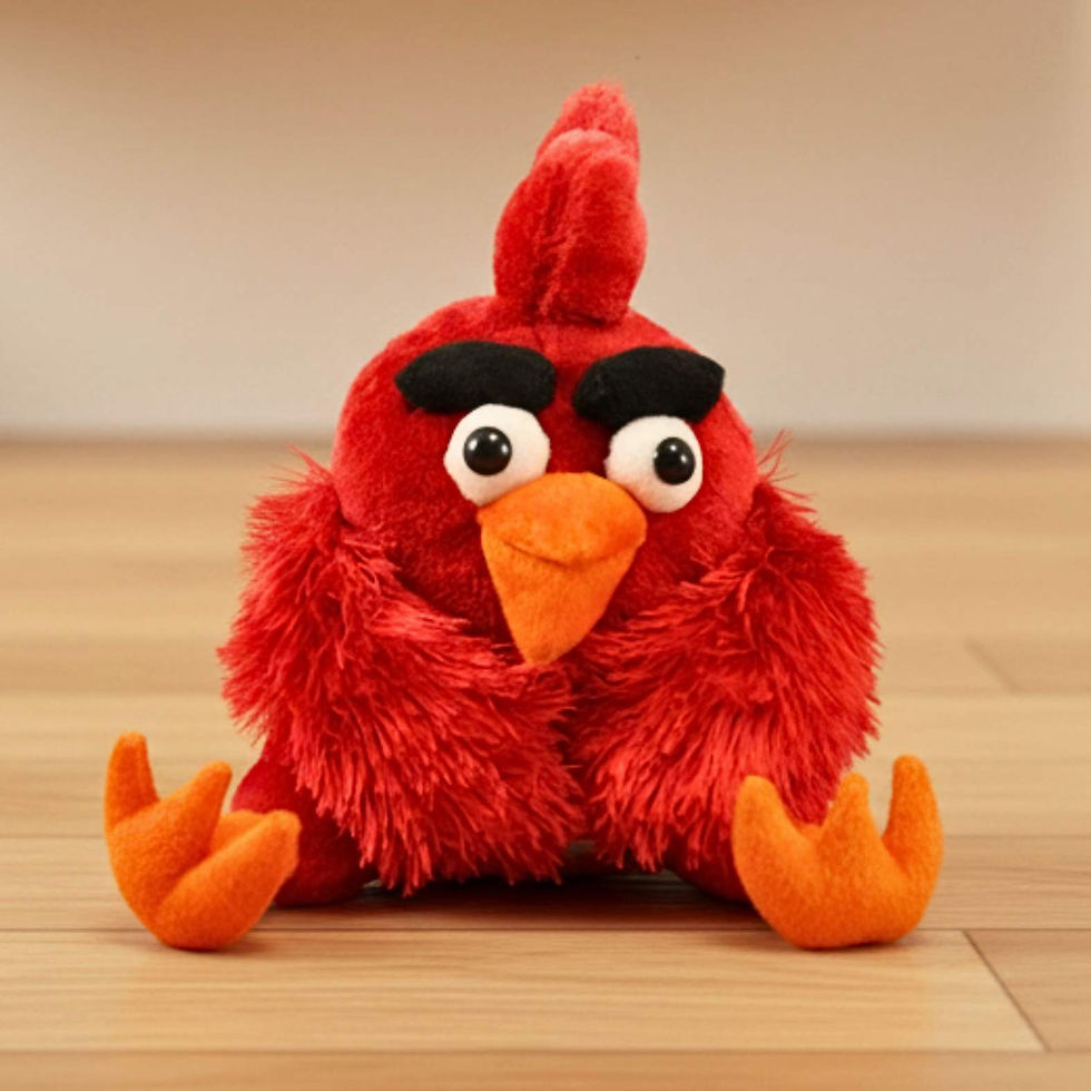 Tickles Red Sitting Angry Bird Plush Toy 22 CM