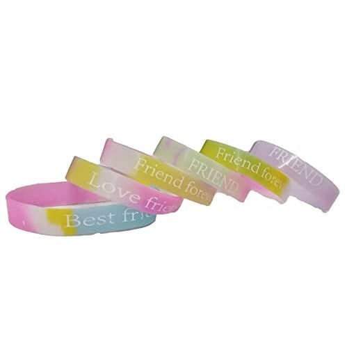 Tickles Silicone Friendship Band for Friendship Day (Pack of 24)