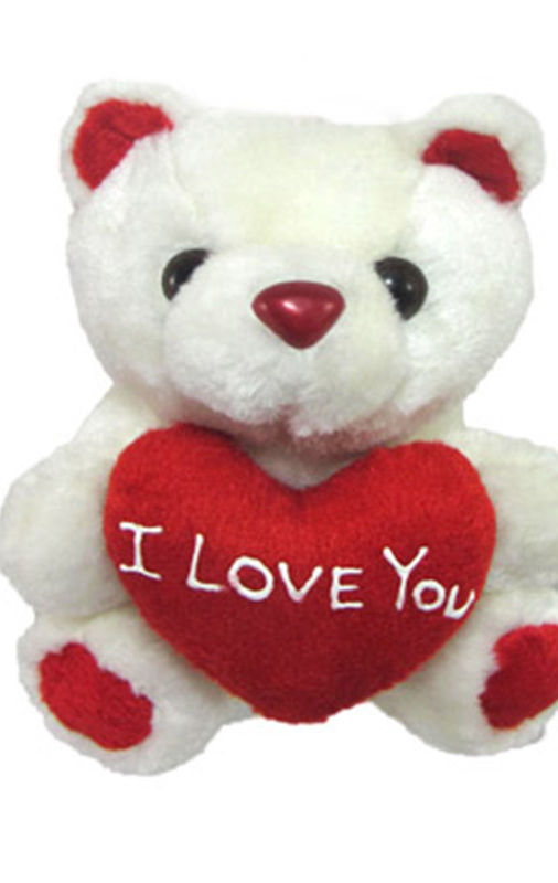 Tickles Tiny Cute Teddy with I Love You Heart 13 CM