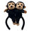 Thumbnail: Tickles Black Monkey Soft Curtain Tiebacks - 28 cm