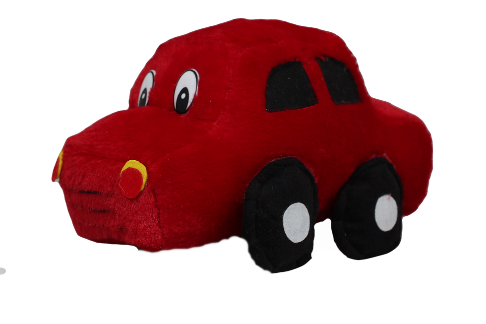Thumbnail: Tickles Soft Stuffed Plush Car Toy (Color: Red Size: 26 cm)
