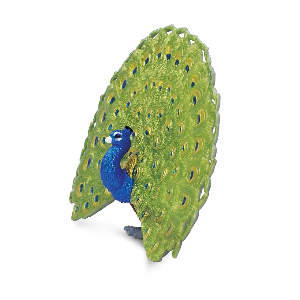 Thumbnail: Tickles Beautiful Peacock Bird  Toys Green-30 cm